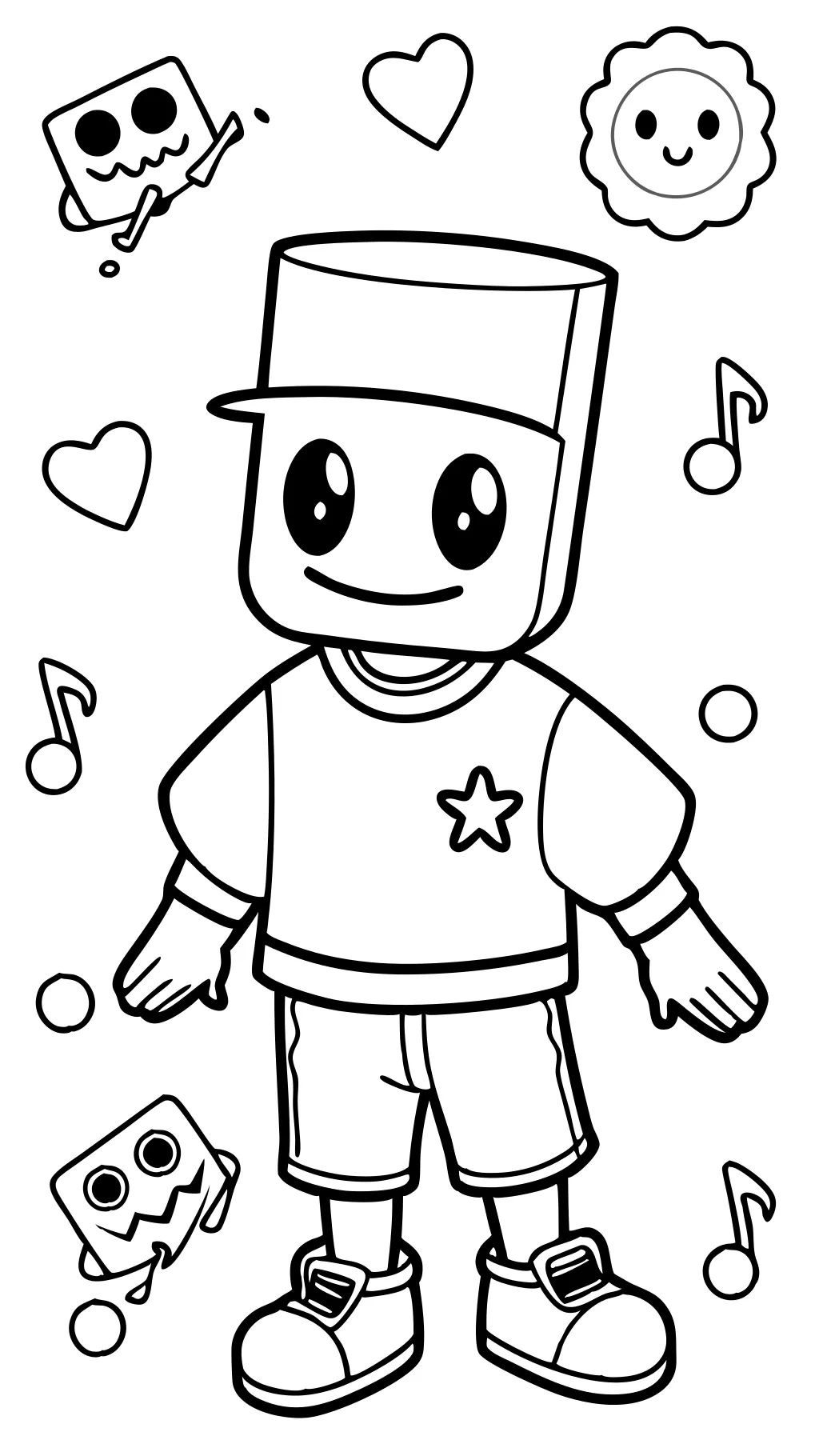 coloriages de marshmello